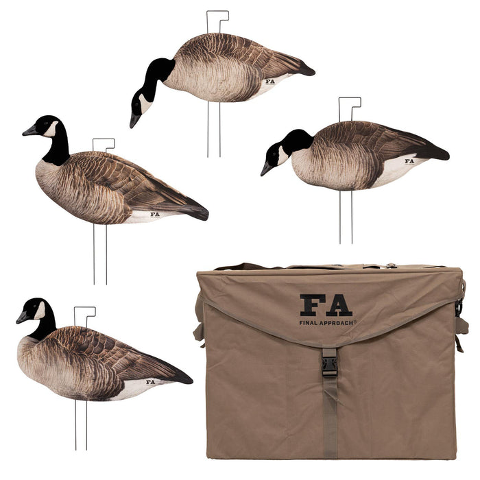 Last Pass Honker Silhouette Decoys 60 Pack with Flocked Head with Bag - Gen 5