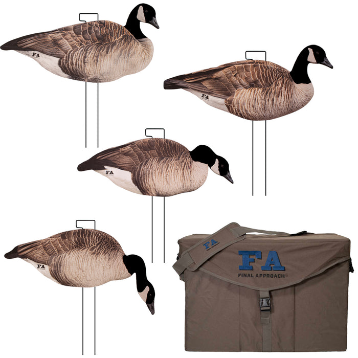 Last Pass Honker Silhouette Decoys 60 Pack with Flocked Head with Bag - Gen 5