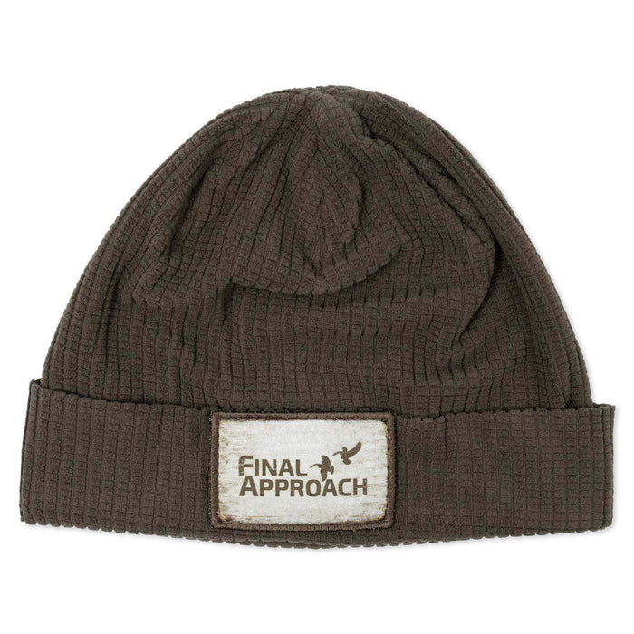 Gridded Beanie - Brown