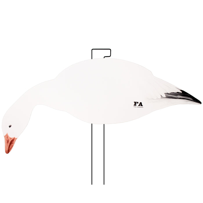 Last Pass Snow Goose Silhouette Decoys With Structured Silhouette Bag – 60 Pack