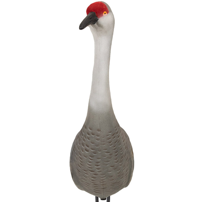 LIVE Sandhill Fully Flocked Crane Decoys Upright - 2 Pack