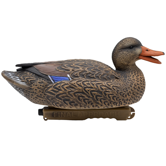 LIVE Floating Mallards - Flocked Heads With 12 Slot Decoy Bag - 12 Pack