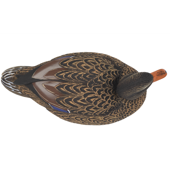 LIVE Floating Mallards - Flocked Heads With 12 Slot Decoy Bag - 12 Pack