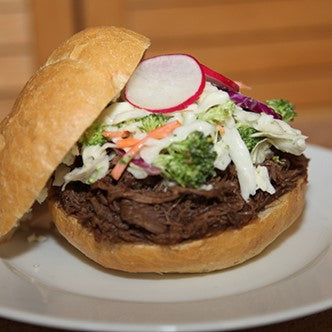 Slow Cooker Barbeque Pulled Goose Sandwich by Brad Fenson