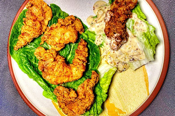 Crunchy Goose Tenders &amp; Pepper Medley Sauce — Final Approach
