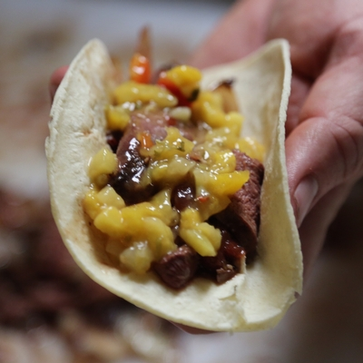Pan-Seared Duck Tacos by Brad Fenson