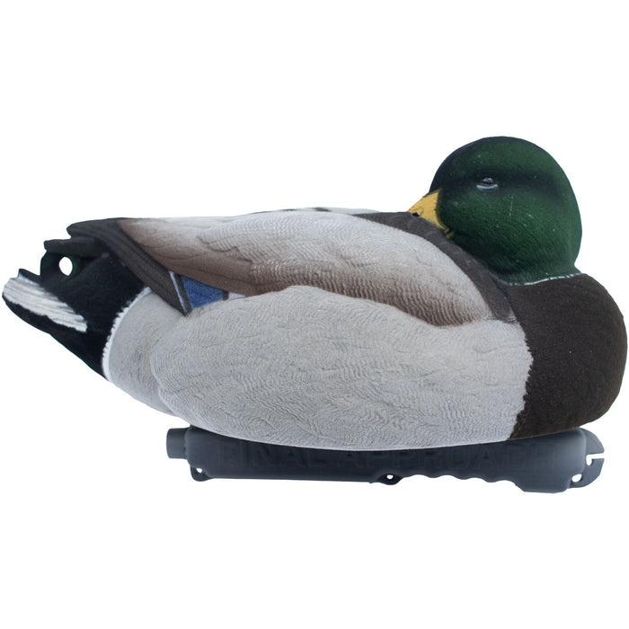 Live Mallard Floaters Fully Flocked Duck Decoy with 12-Slot Decoy Bag