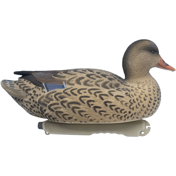 Live Mallard Floaters Fully Flocked Duck Decoy with 12-Slot Decoy Bag