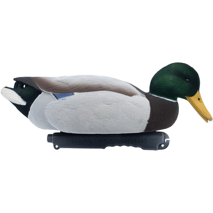 Live Mallard Floaters Fully Flocked Duck Decoy with 12-Slot Decoy Bag