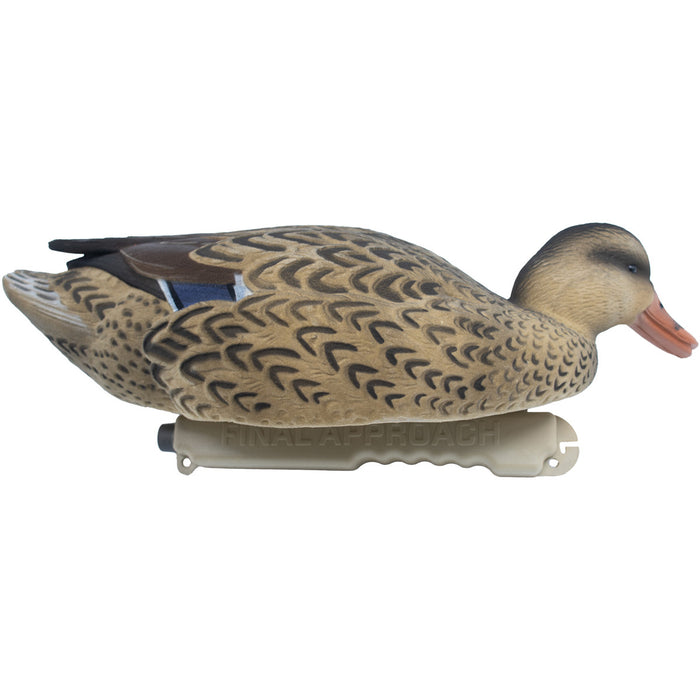 Live Mallard Floaters Fully Flocked Duck Decoy with 12-Slot Decoy Bag