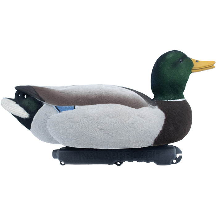 Live Mallard Floaters Fully Flocked Duck Decoy with 12-Slot Decoy Bag