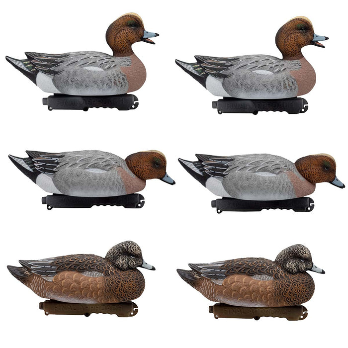 HD Eurasian Wigeon Duck Decoys, 6 Pack