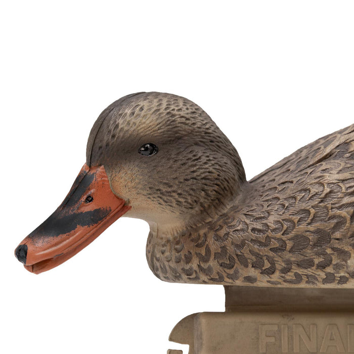 LIVE Floating Mallards - Flocked Heads With 12 Slot Decoy Bag - 12 Pack