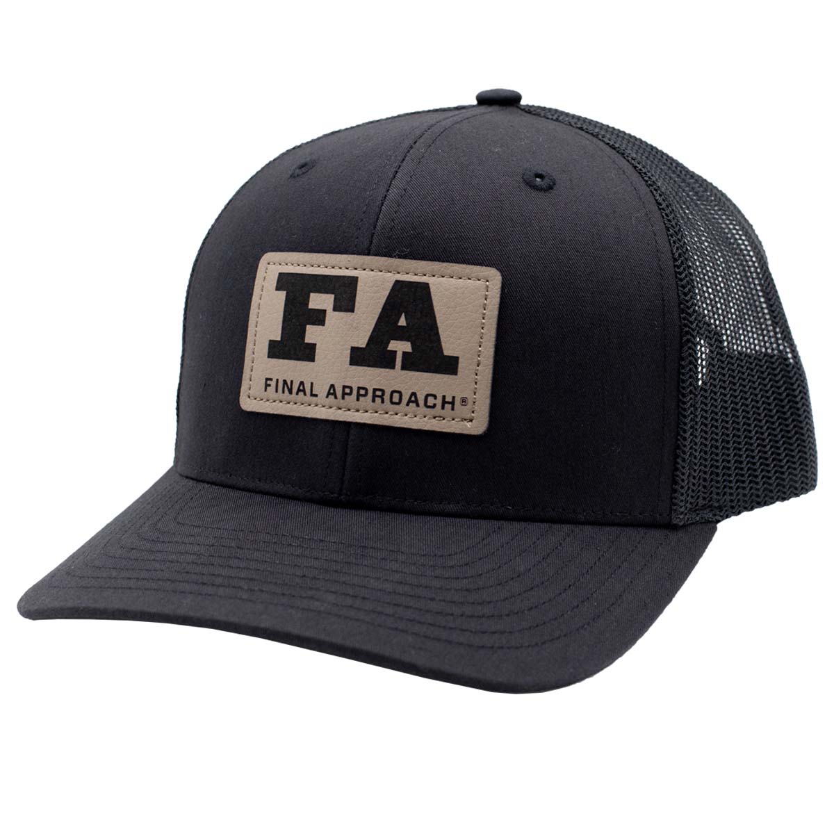 Approachable Hat Richardson 112 Leather Logo Patch Hat | Final Approach — Final Approach