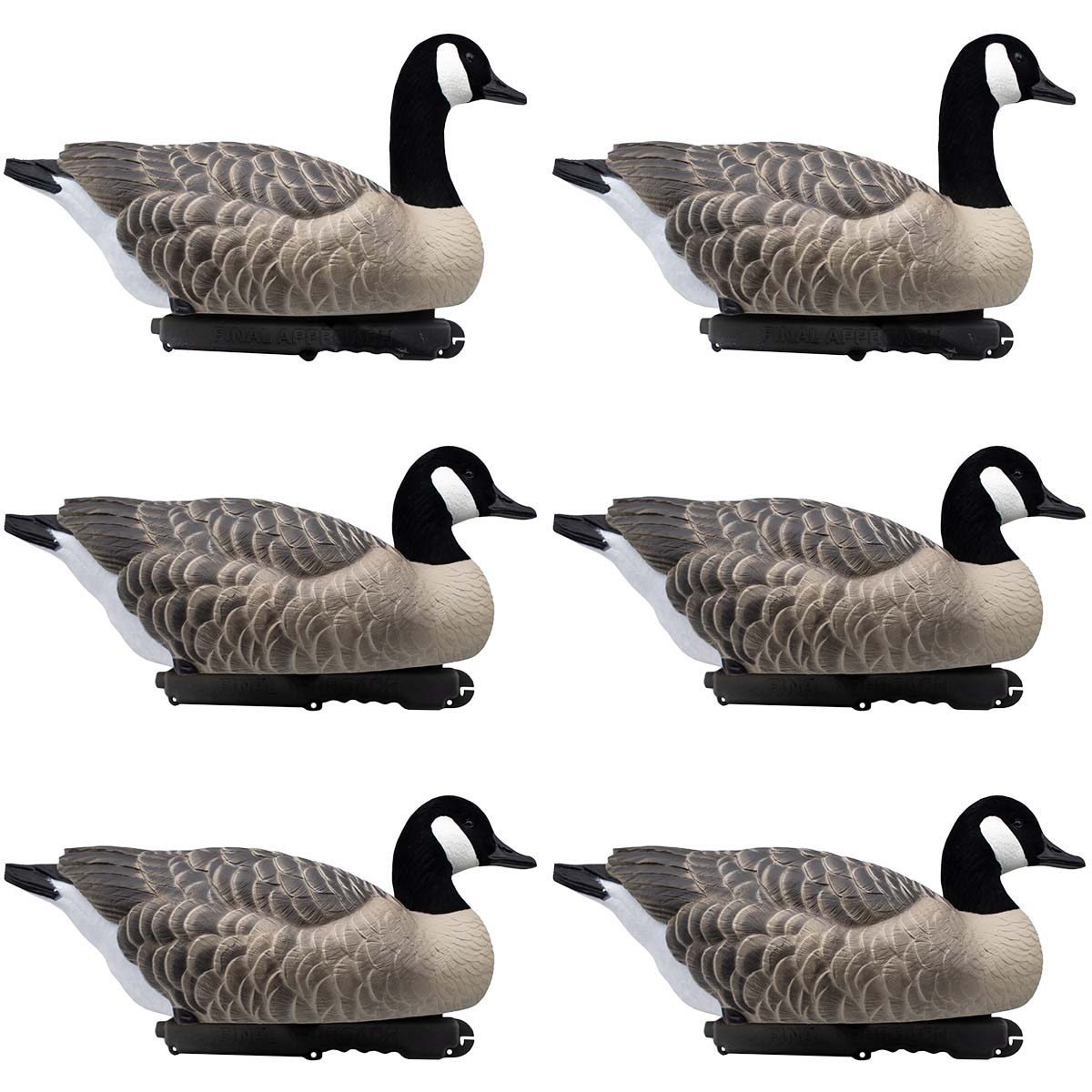 HD Honker Floaters with Flocked Heads - 6 Pack | Final Approach Waterfowl