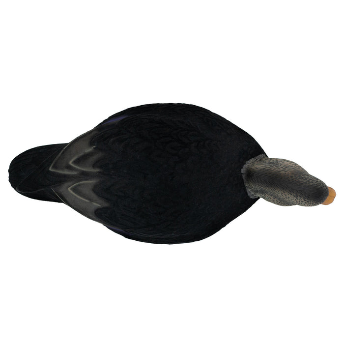 HD Fully Flocked Full Body Black Ducks, 6 Pack