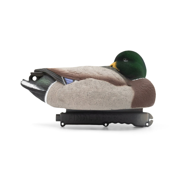 HD Mallard Floaters With Flocked Drake Heads, 12 Pack