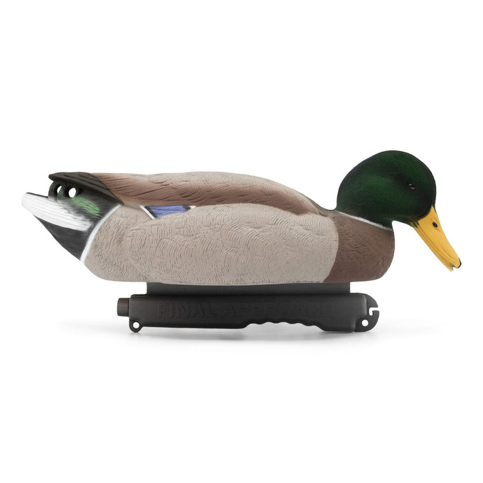 HD Mallard Floaters With Flocked Drake Heads, 12 Pack