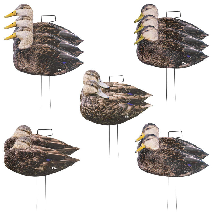 Last Pass Black Duck Silhouette Decoys, 12 Pack