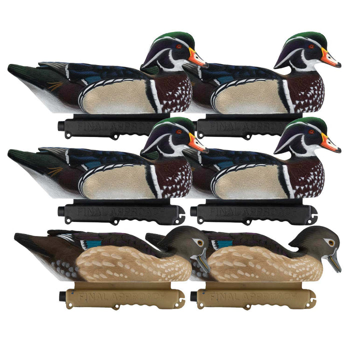 Live Fully Flocked Wood Ducks, 6 Pack