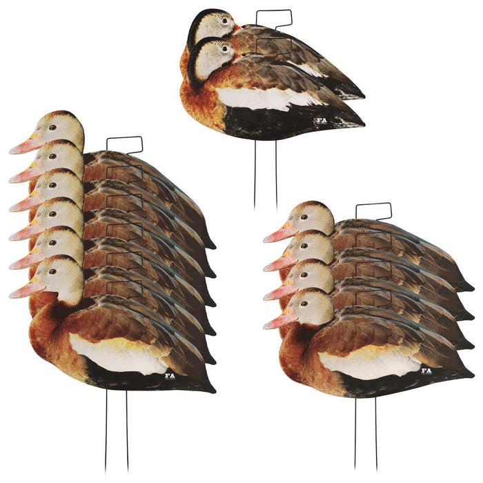 Last Pass Black Bellied Tree Duck Silhouettes, 12 Pack
