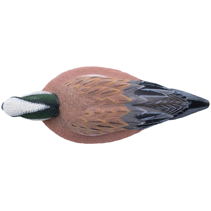 Live Fully Flocked Wigeon Floating Duck Decoys, 6 Pack