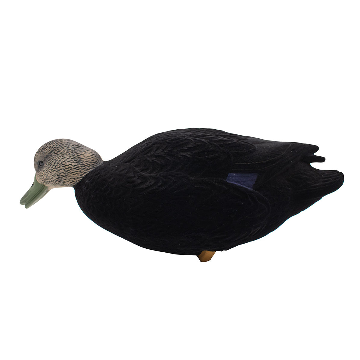 Live Series Flocked Full Body Black Duck 6 Pack - Flocked Duck Decoys