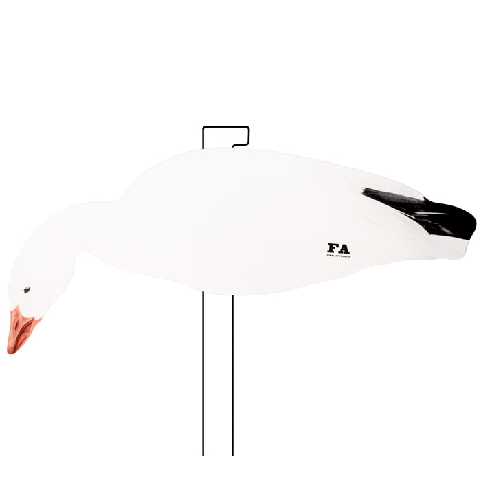Last Pass Snow Goose Silhouette Decoys With Structured Silhouette Bag – 60 Pack