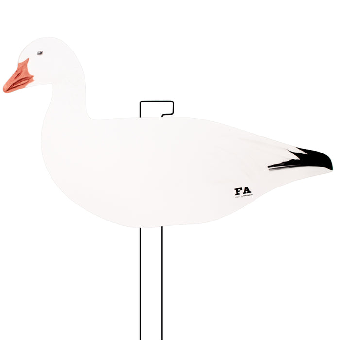 Last Pass Snow Goose Silhouette Decoys With Structured Silhouette Bag – 60 Pack